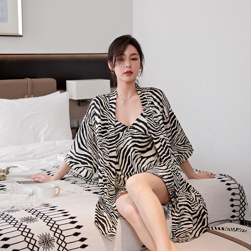 5 pc Zebra Print Pajamas Set