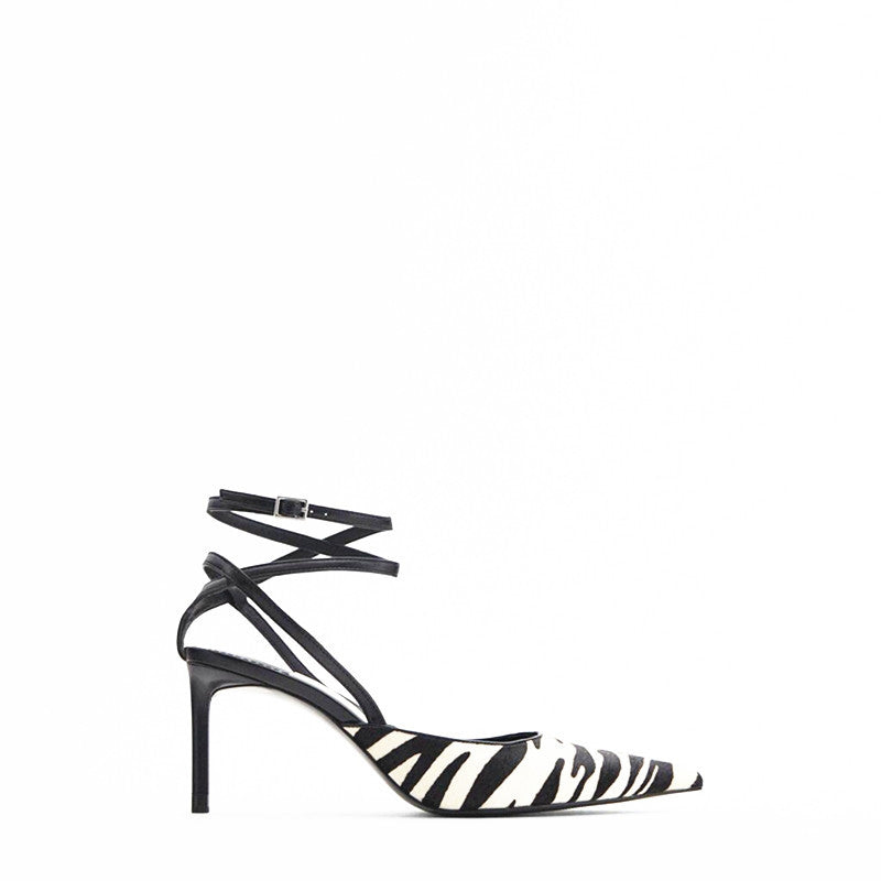 Strapped Zebra Stilettos