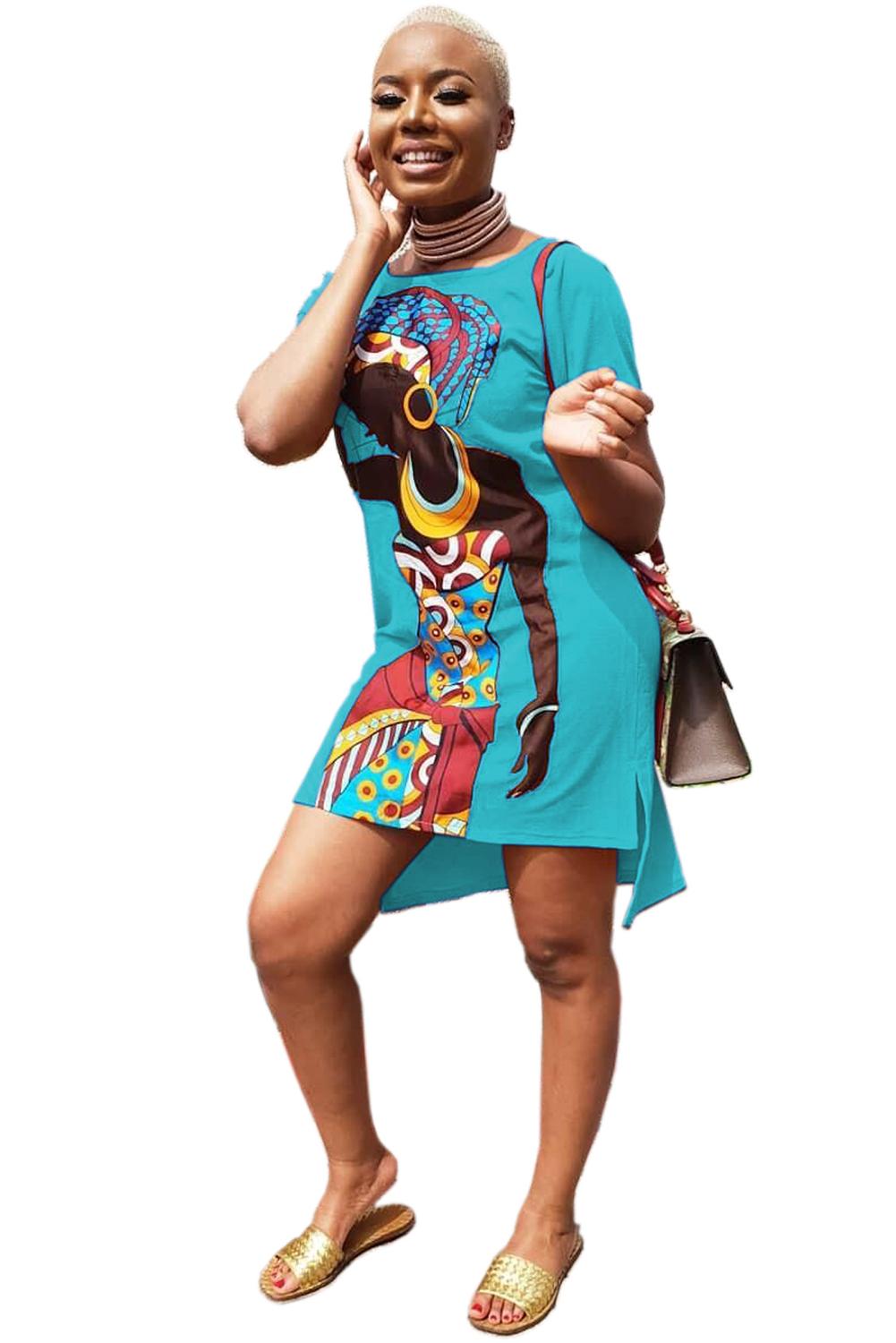 Tribal Woman T Shirt Dress