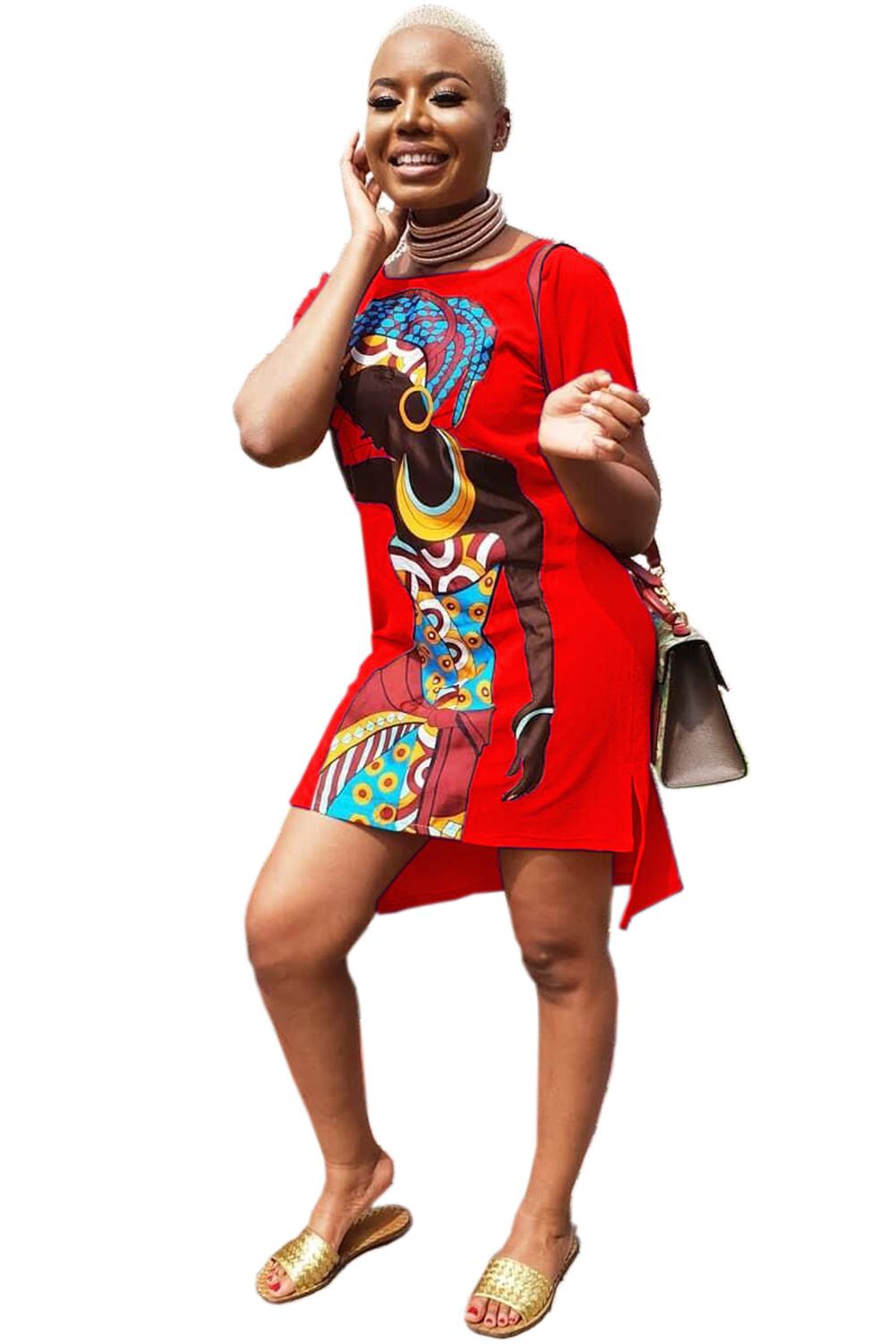 Tribal Woman T Shirt Dress