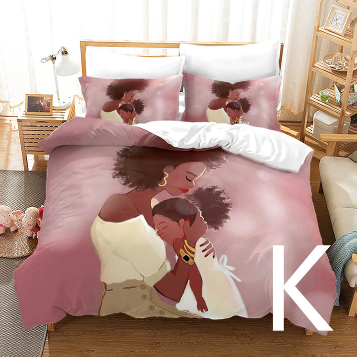 Duvet Bedding Set: Brown Sugar Girl