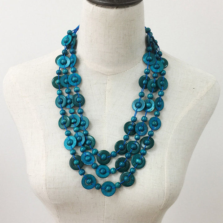 Ethnic style multilayer necklace