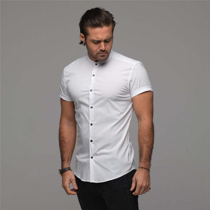 Short Sleeve Button Down Breathable Shirt