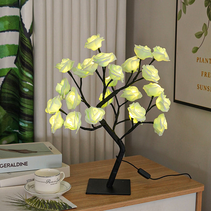 Bedroom Room Rose Tree Lamp Decoration