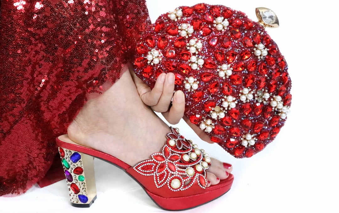 Precious Jewels Shoe and Bag Set