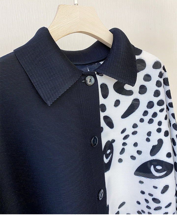 Bold Black n White Leopard Overshirt