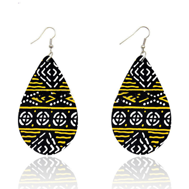 Bohemian Ankara Headband Print Earrings