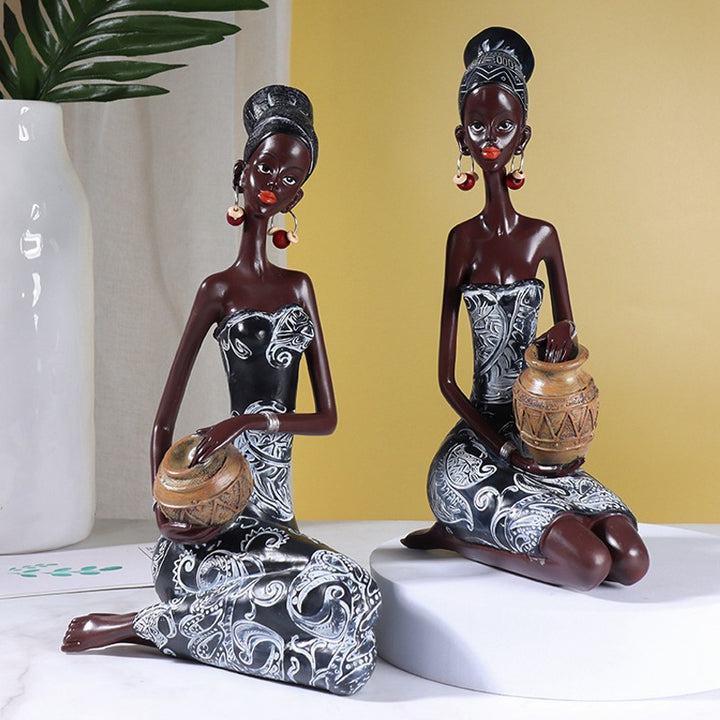 Musical African Ladies Sculpture