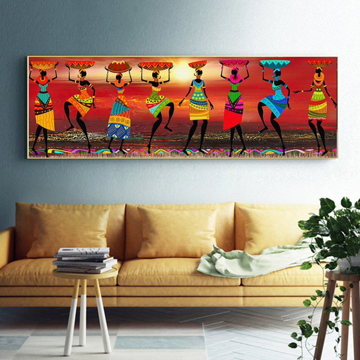 Painting - Dancing African Women