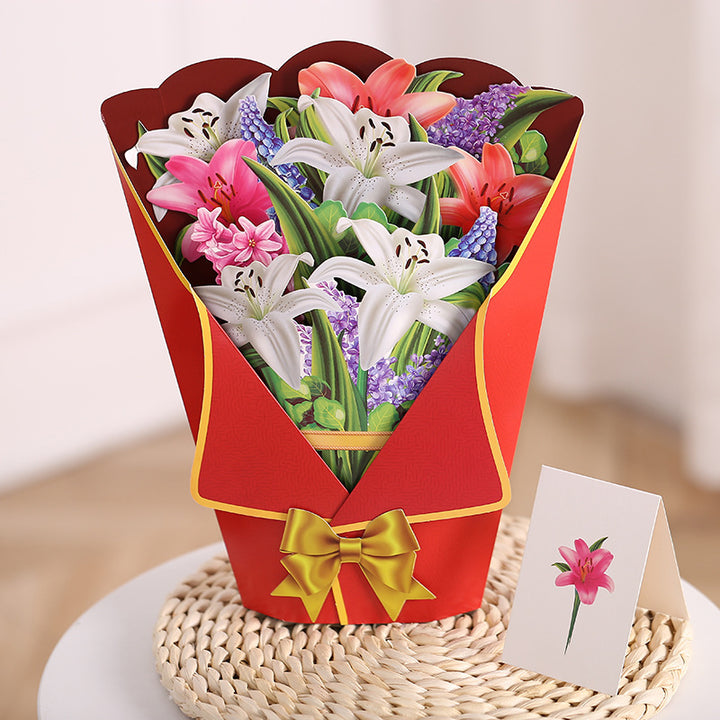 3D Bouquet Greeting Card