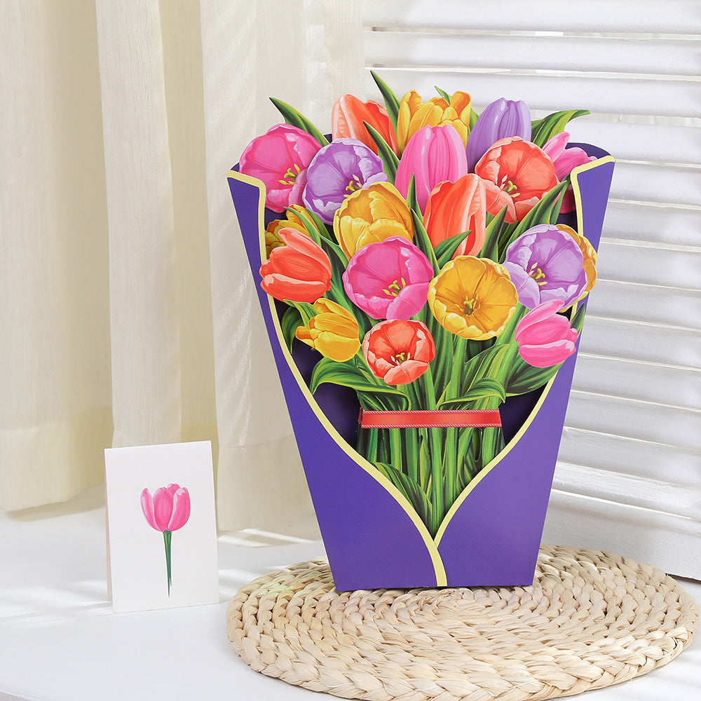 3D Bouquet Greeting Card