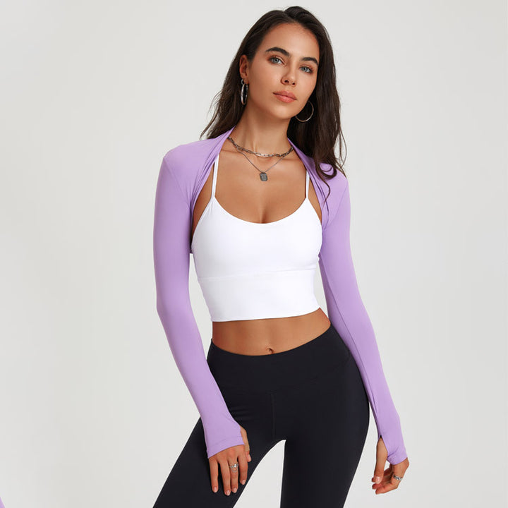 Women's Fashion Sports Long Sleeve Yoga Shawl