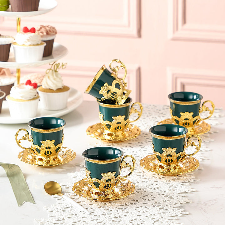 Royal Flower Coffee/Tea Cup Set