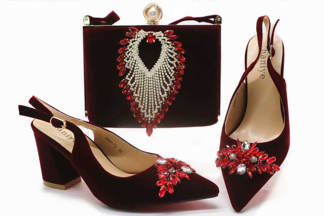 HRH Queen Shoe and Bag Set