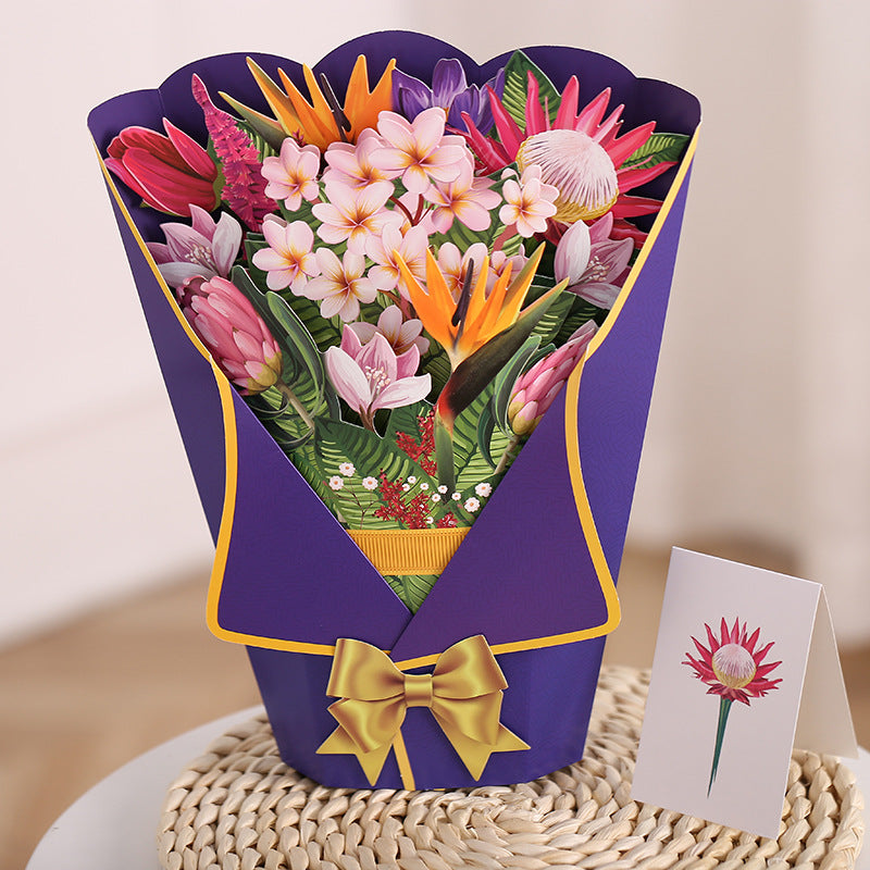 3D Bouquet Greeting Card