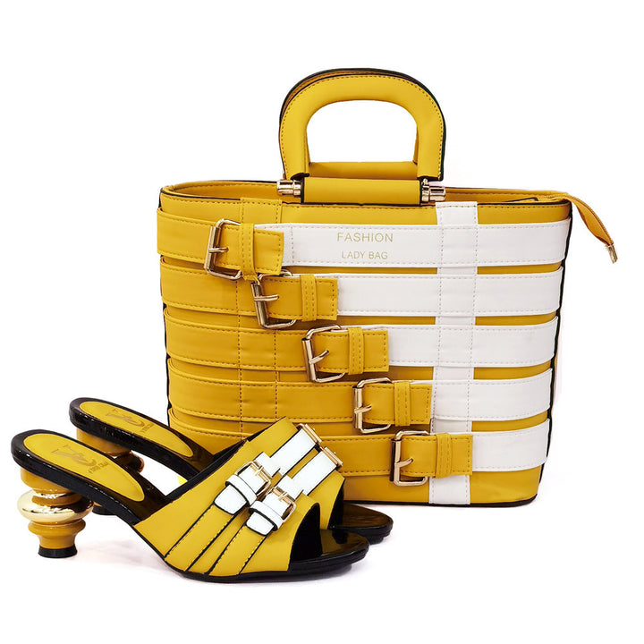 The Janice Set: Slippers With Tote Bag Set