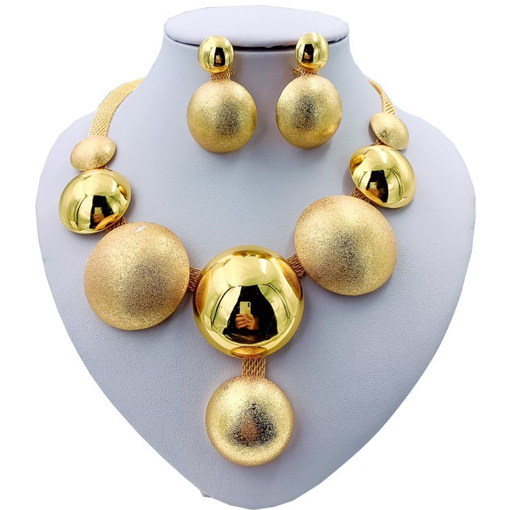 Domed Four-Piece Jewelry Set