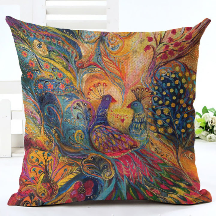 Peacock Cushion Cover