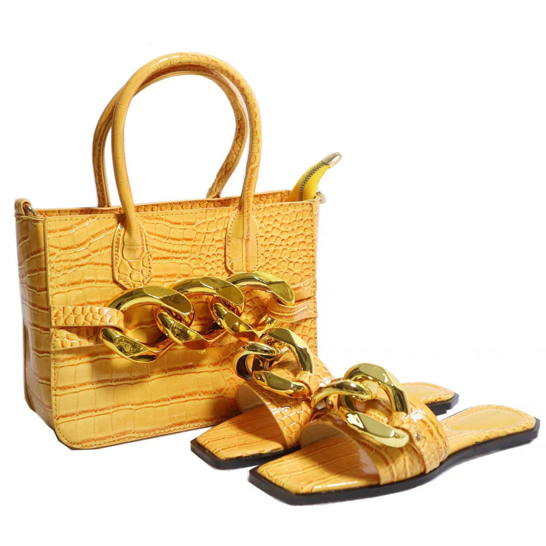 Allison Handbag and Slippers