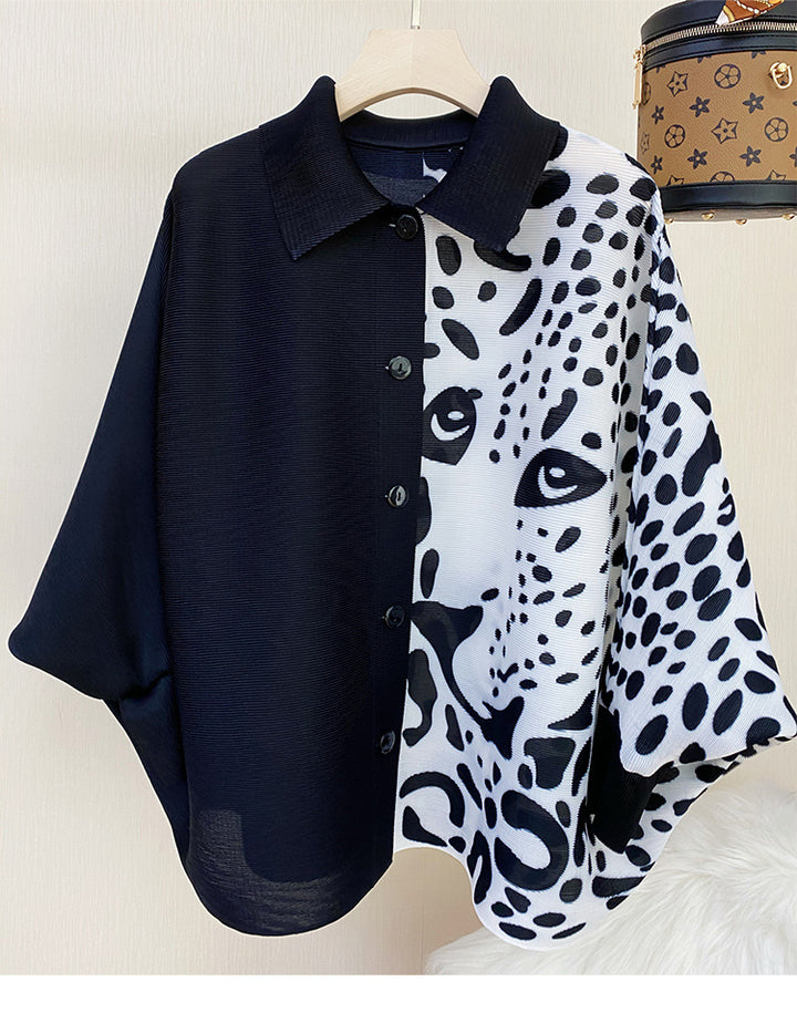 Bold Black n White Leopard Overshirt