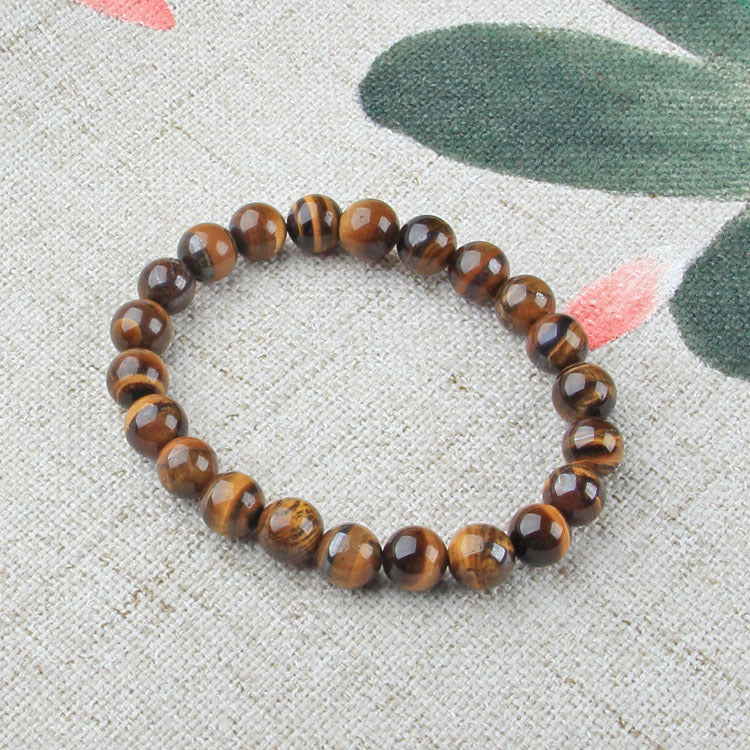 Yellow Tiger Eye Stone Bracelet Tiger Eye Single Circle Hand String