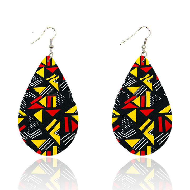 Bohemian Ankara Headband Print Earrings