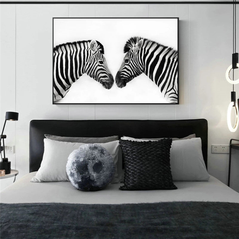 Black And White Zebra Painting