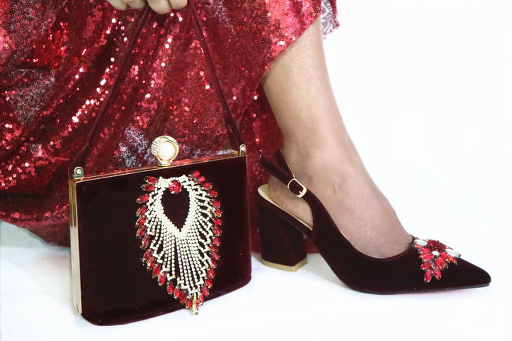 HRH Queen Shoe and Bag Set