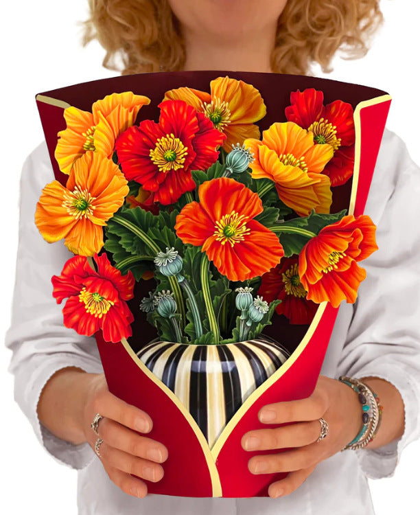 3D Bouquet Greeting Card