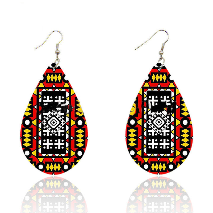 Bohemian Ankara Headband Print Earrings