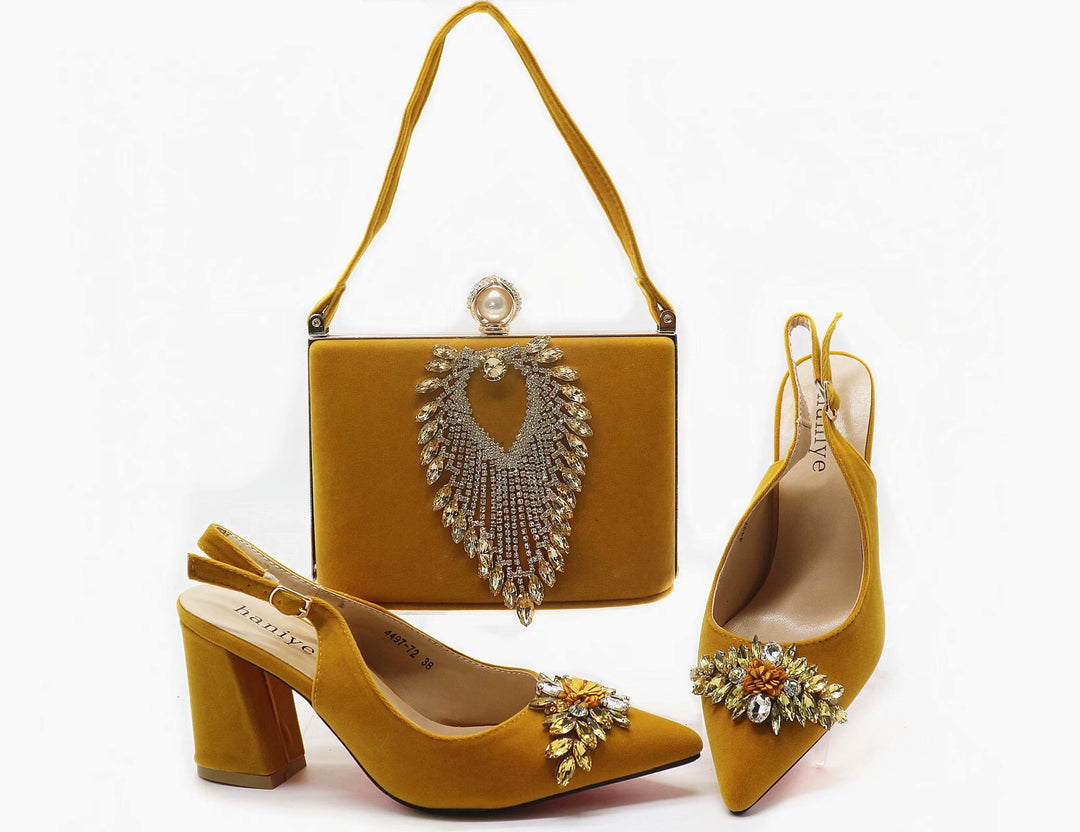 HRH Queen Shoe and Bag Set