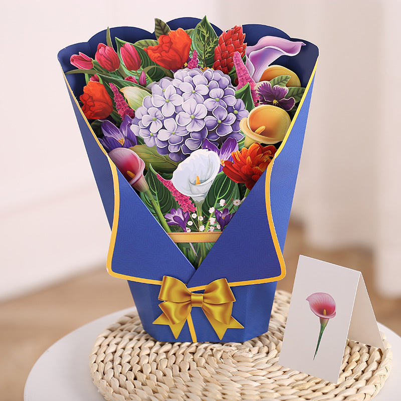 3D Bouquet Greeting Card