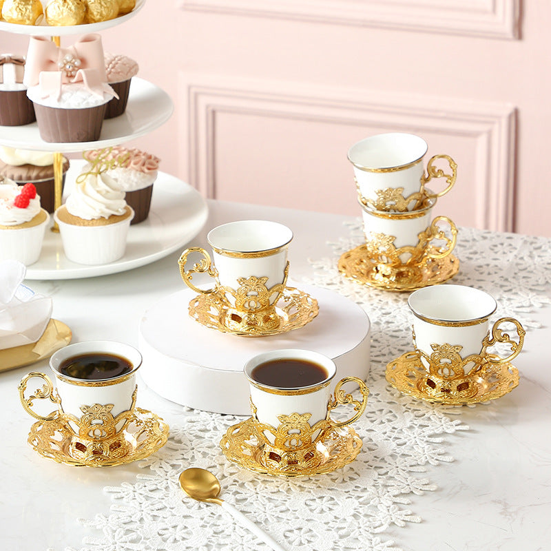 Royal Flower Coffee/Tea Cup Set