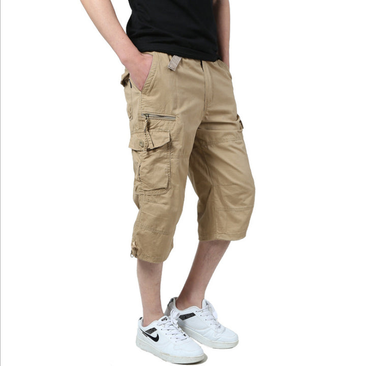 Summer Loose Cropped Trousers Shorts Men 7 Points