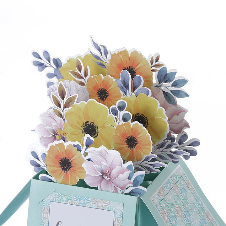 Mother's Day 3D Greeting Cards Handmade Paper Carved Flowers