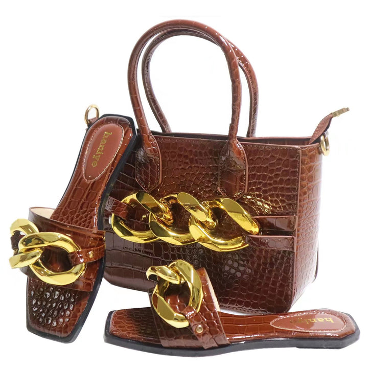 Allison Handbag and Slippers