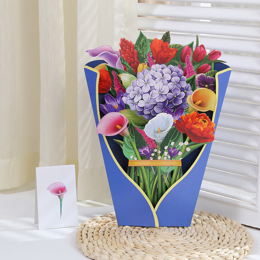 3D Bouquet Greeting Card