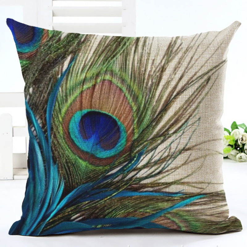 Peacock Cushion Cover