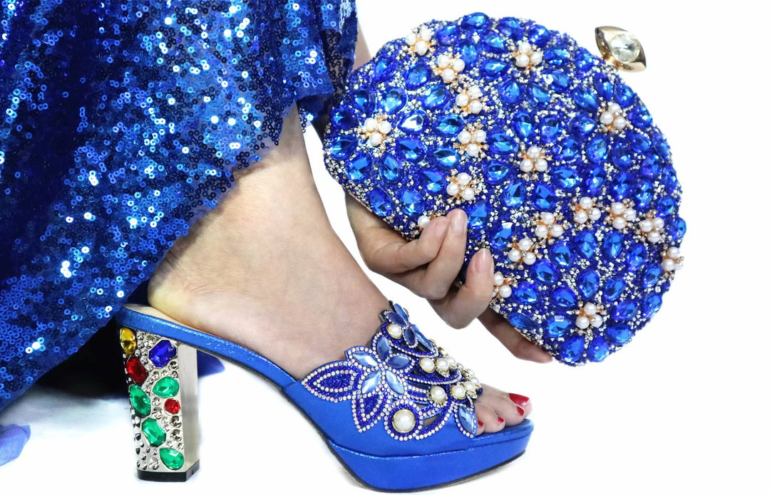 Precious Jewels Shoe and Bag Set