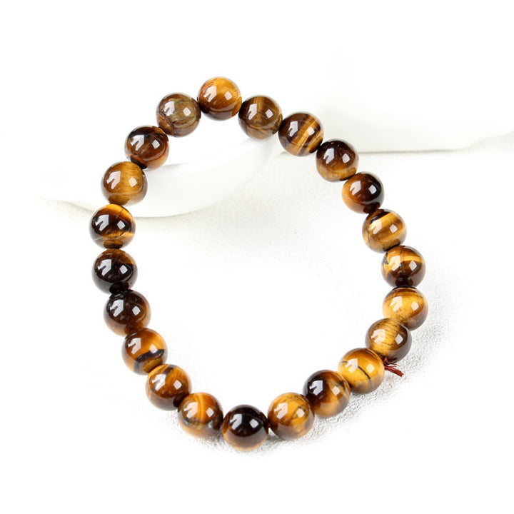 Yellow Tiger Eye Stone Bracelet Tiger Eye Single Circle Hand String